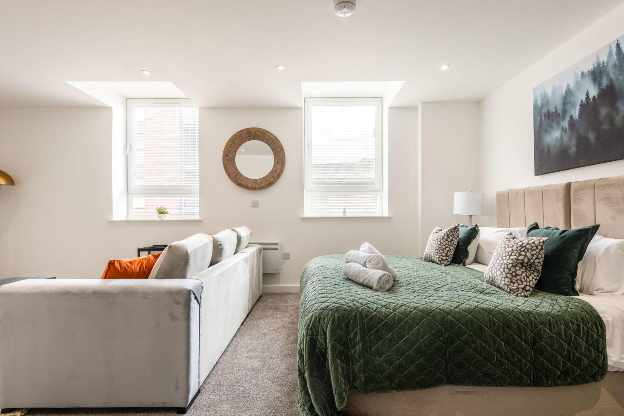 Contemporary 1 Bed Central Rotherham Studio Kültér fotó