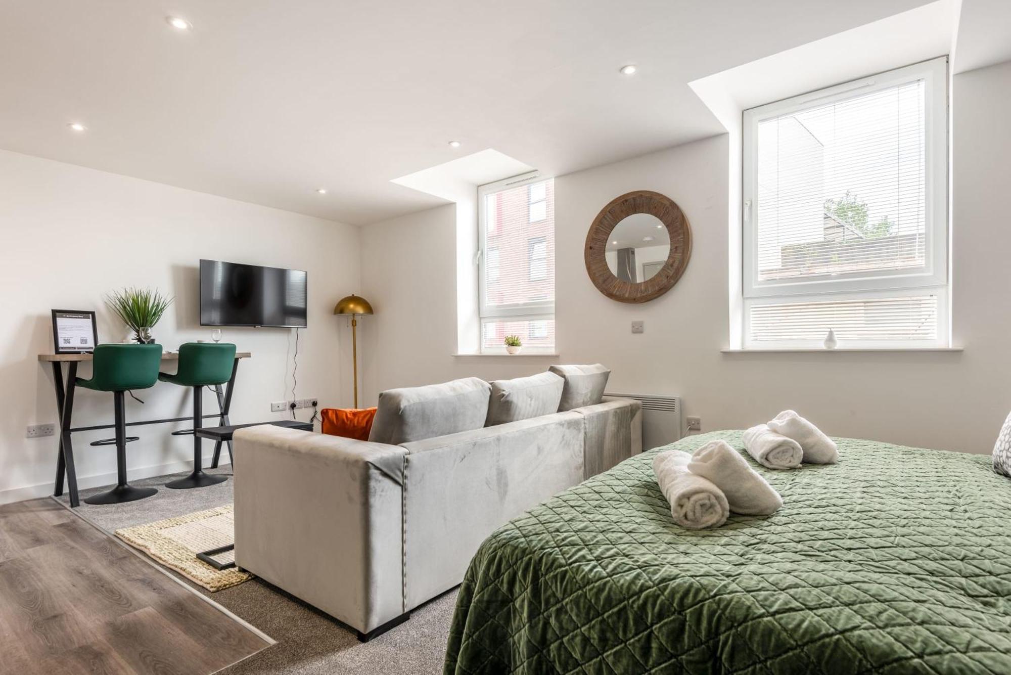 Contemporary 1 Bed Central Rotherham Studio Kültér fotó