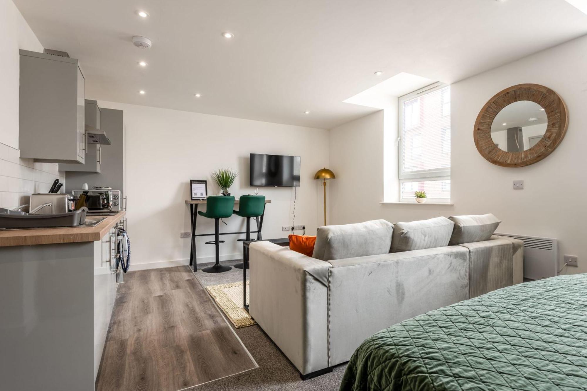 Contemporary 1 Bed Central Rotherham Studio Kültér fotó